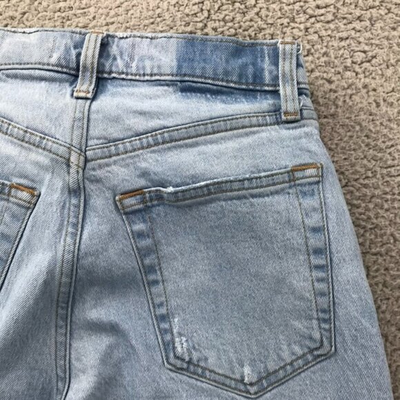 ABERCROMBIE Womens Size 28/6 XS The 90s Straight Ultra High Rise Split Hem Jeans - Picture 6 of 16